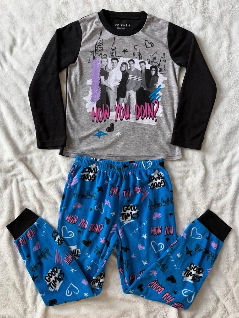 FRIENDS | Fleece | Pj’s | Pajama Set | Long Sleeve | Pants